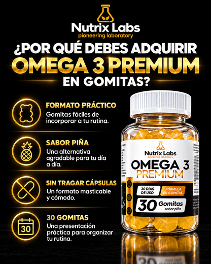 GOMITAS DE OMEGA 3 PREMIUM | NUTRIX LABS