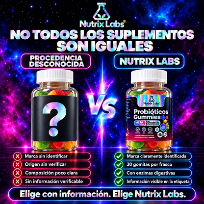 GOMITAS DE PROBIÓTICOS | NUTRIX LABS