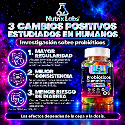 GOMITAS DE PROBIÓTICOS | NUTRIX LABS