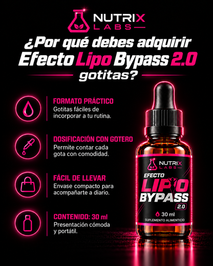 GOTITAS EFECTO LIPOBYPASS | NUTRIX LABS