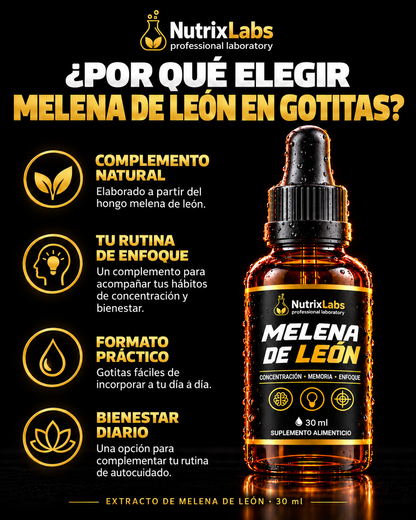 GOTITAS DE MELENA DE LEÓN | NUTRIX LABS