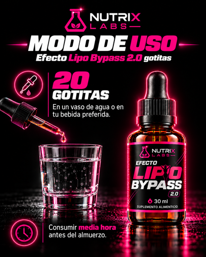 GOTITAS EFECTO LIPOBYPASS | NUTRIX LABS