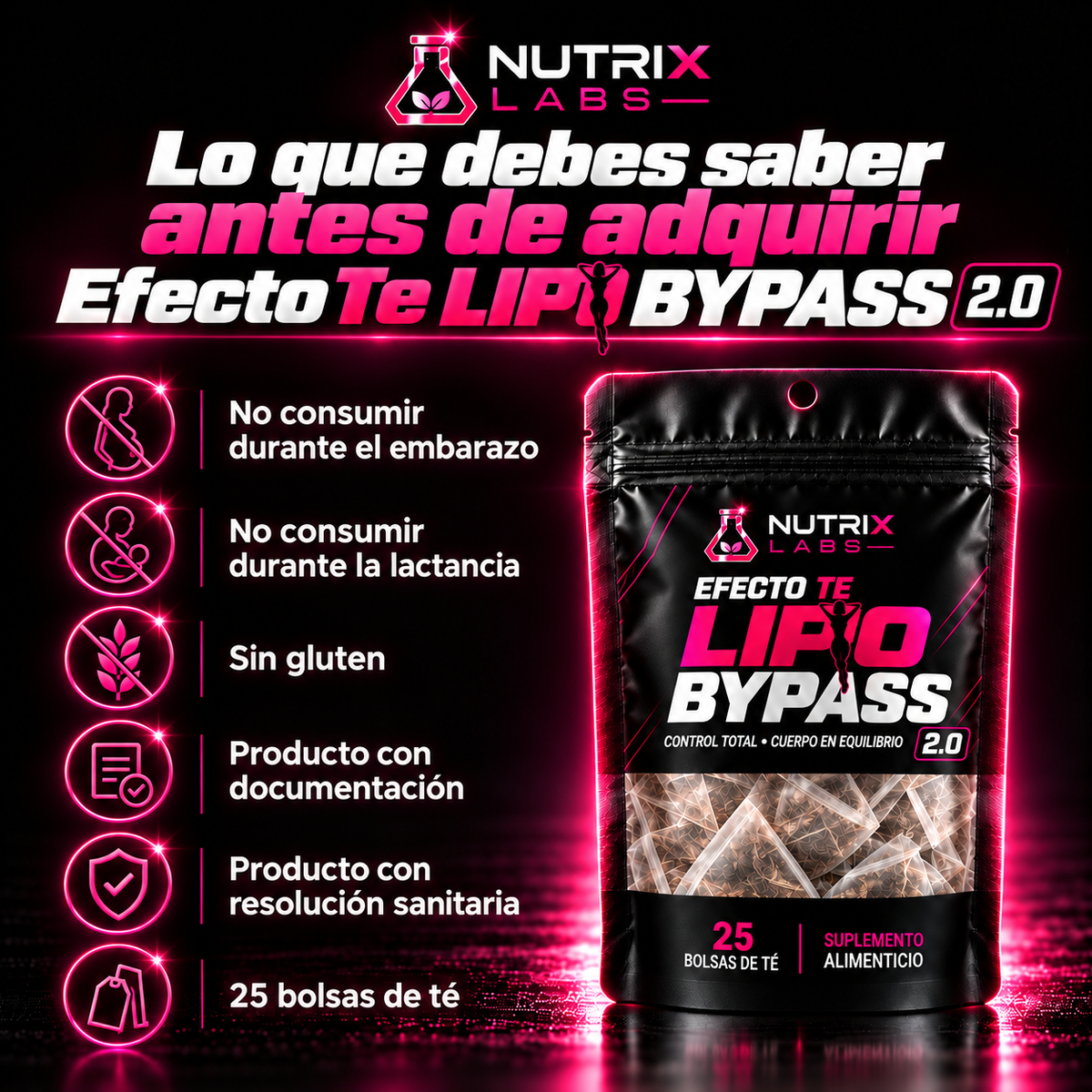 EFECTO TE LIPOBYPASS | NUTRIX LABS