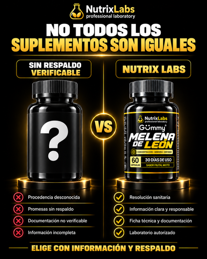 CÁPSULAS DE MELENA DE LEÓN | NUTRIX LABS