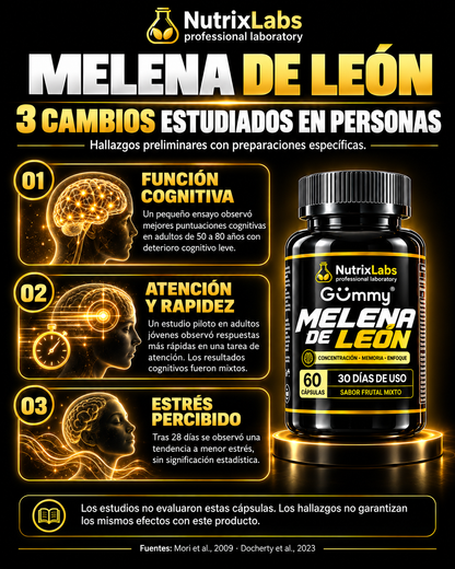 CÁPSULAS DE MELENA DE LEÓN | NUTRIX LABS