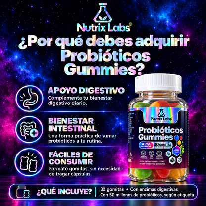 GOMITAS DE PROBIÓTICOS | NUTRIX LABS