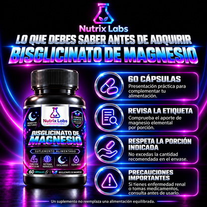 BISGLICINATO DE MAGNESIO | NUTRIX LABS