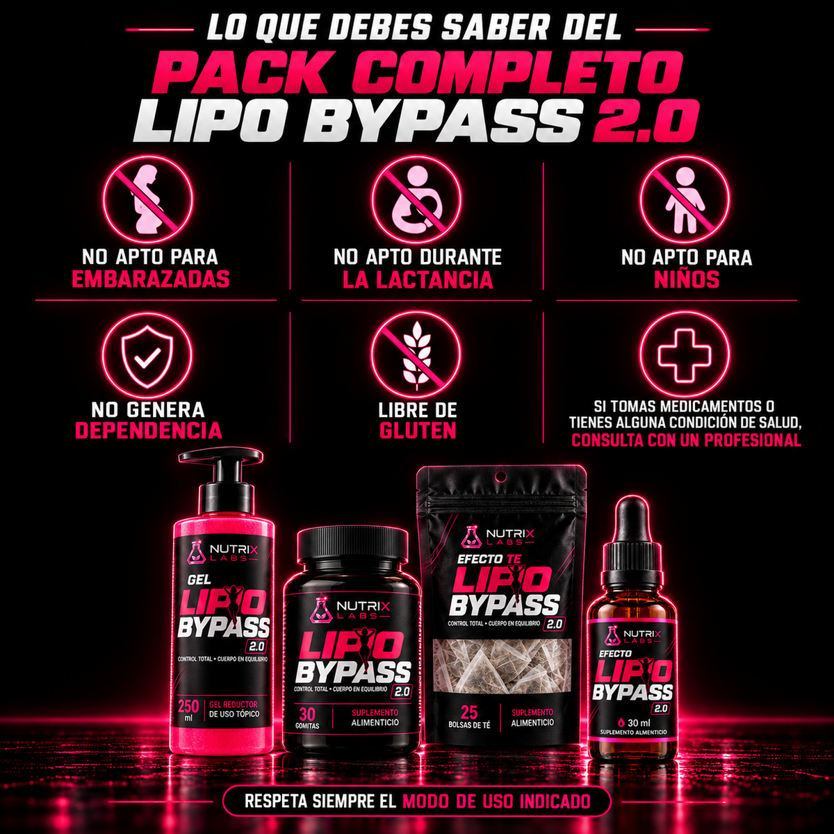 PACK COMPLETO LIPOBYPASS