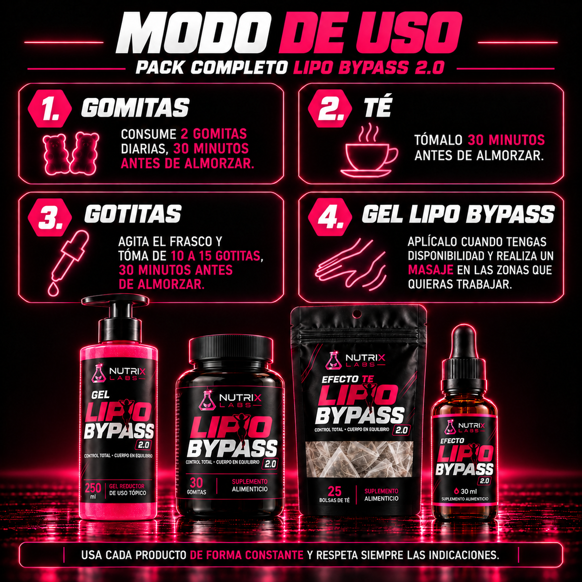 PACK COMPLETO LIPOBYPASS
